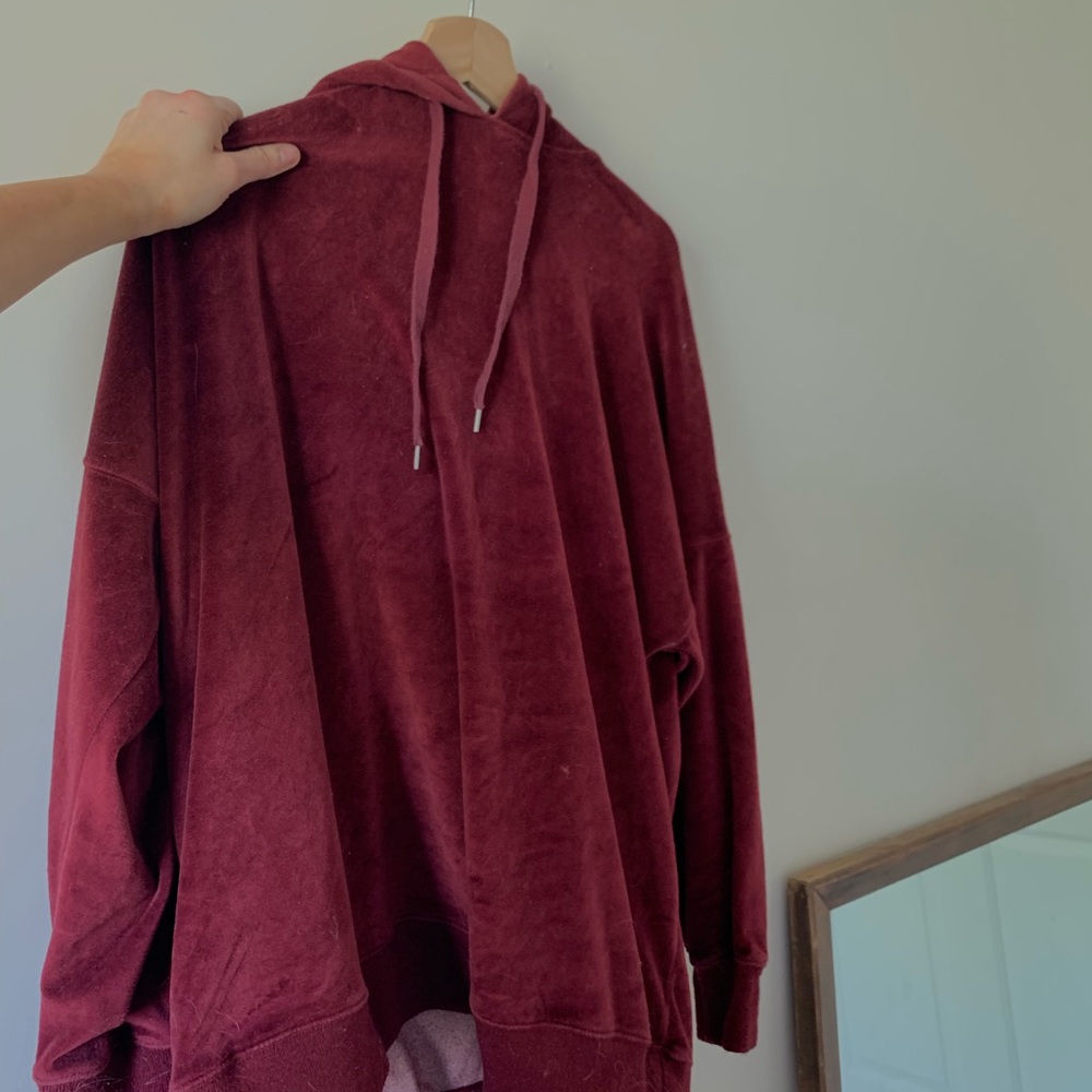 PACSUN red velvet sweatshirt